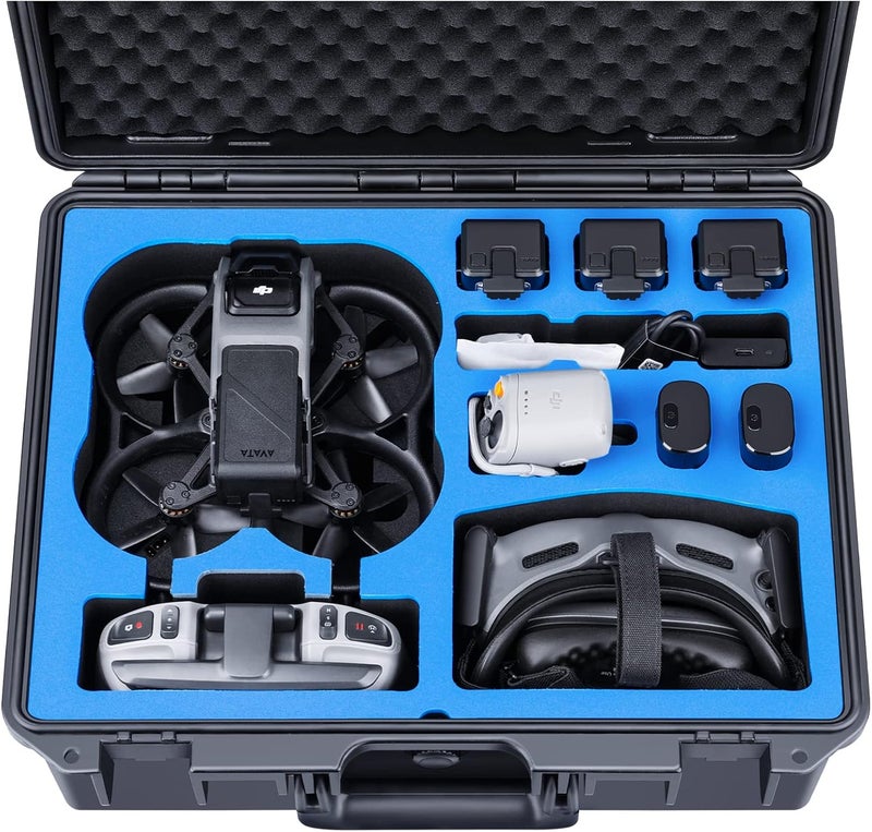 Lykus Titan AT110 Waterproof Hard Case for DJI Avata, Goggles 2/Goggles Integra, and FPV Remote Controller, Support up to 9 Avata batteries and 3 Goggles batteries [CASE ONLY] - Image 1